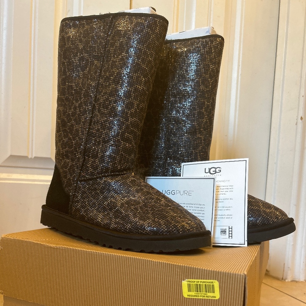 Ugg  Boots Sparkle Cheetah Print
